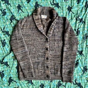 neutral colors vintage 80s cardigan